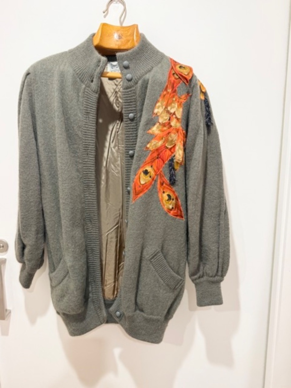 Vtge Macho Made In Austria 3-Piece Mohair Cardigan Blouse Skirt Ensemble Size 8 - Picture 4 of 13